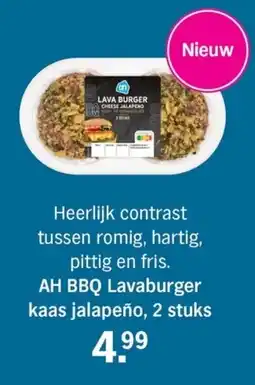 Allerhande AH BBQ Lavaburger kaas jalapeño aanbieding