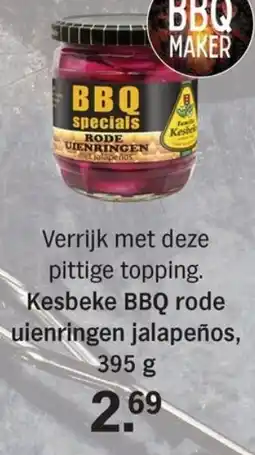 Allerhande Kesbeke BBQ rode uienringen jalapeños aanbieding