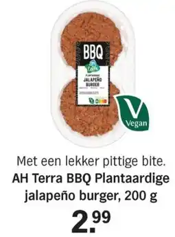 Allerhande AH Terra BBQ Plantaardige jalapeño burger aanbieding