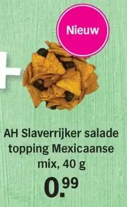 Allerhande AH Slaverrijker salade topping Mexicaanse mix aanbieding