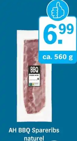 Allerhande AH BBQ Spareribs naturel aanbieding