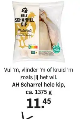 Allerhande AH Scharrel hele kip aanbieding