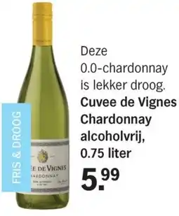 Allerhande Cuvee de Vignes Chardonnay alcoholvrij aanbieding