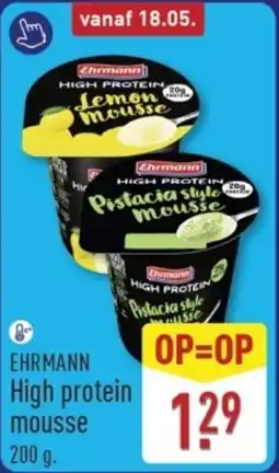 ALDI Ehrmann High protein mousse aanbieding