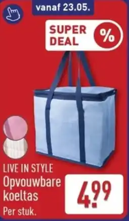 ALDI Live in style Opvouwbare koeltas aanbieding