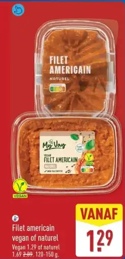 ALDI Filet americain vegan of naturel aanbieding