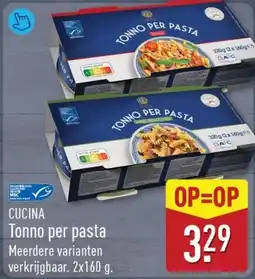 ALDI Cucina Tonno per pasta aanbieding