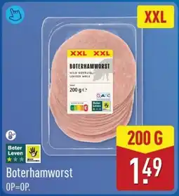 ALDI Boterhamworst aanbieding
