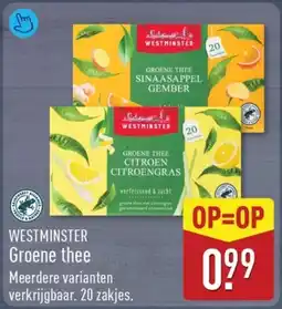 ALDI Westminster Groene thee aanbieding