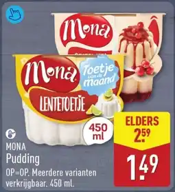 ALDI Mona Pudding aanbieding