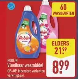 ALDI Robijn Vloeibaar wasmiddel aanbieding