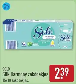 ALDI Solo Silk Harmony zakdoekjes aanbieding