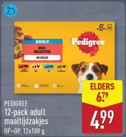 ALDI Pedigree adult maltijdzakjes aanbieding