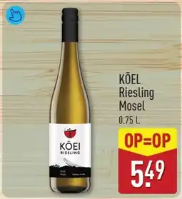 ALDI Kõel Riesling Mosel aanbieding