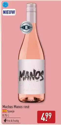 ALDI Muchas Manos rosé Spanje aanbieding