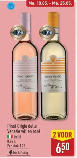 ALDI Pinot Grigio delle Venezie wit en rosé aanbieding