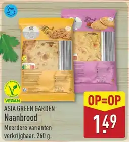 ALDI Asia green garden Naanbrood aanbieding