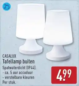 ALDI Casalux Tafellamp buiten aanbieding