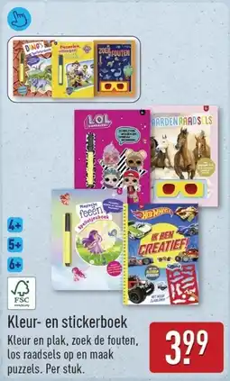 ALDI Kleur en stickerboek aanbieding