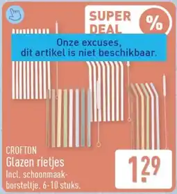 ALDI Crofton Glazen rietjes aanbieding