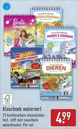 ALDI Kleurboek waterverf aanbieding