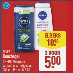 ALDI Nivea Douchegel aanbieding