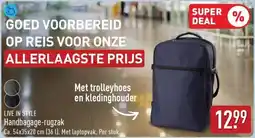 ALDI Live in style Handbagage-rugzak aanbieding