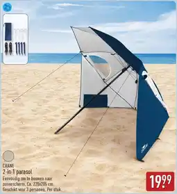 ALDI Crane 2-in-1 parasol aanbieding