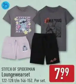 ALDI Stitch of Spiderman Loungewearset aanbieding
