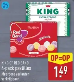 ALDI King of Red Band 4-pack pastilles aanbieding