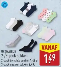 ALDI Up2fashion 2-/3-pack sokken aanbieding