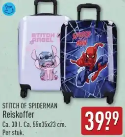 ALDI Stitch of Spiderman Reiskoffer aanbieding