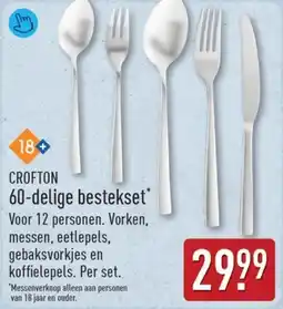 ALDI Crofton 60-delige bestekset aanbieding