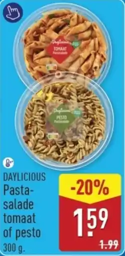 ALDI Daylicious Pastasalade tomaat of pesto aanbieding