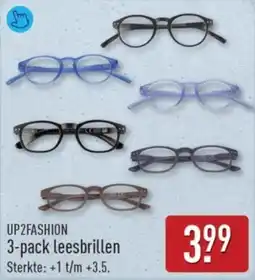 ALDI Up2fashion 3-pack leesbrillen aanbieding