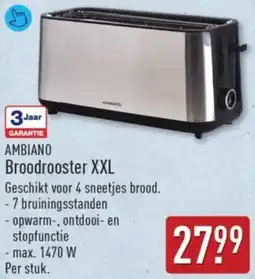 ALDI Ambiano Broodrooster XXL aanbieding
