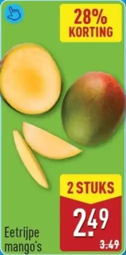 ALDI Eetrijpe mango's aanbieding