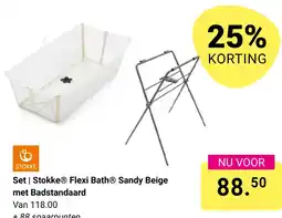 Van Asten BabySuperstore Set | Stokke Flexi Bath Sandy Beige met Badstandaard aanbieding