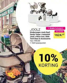 Van Asten BabySuperstore Kinderwagen Joolz Day5 Sandy Taupe + Autostoel Joolz x Maxi-Cosi aanbieding