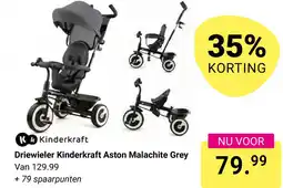 Van Asten BabySuperstore Driewieler Kinderkraft Aston Malachite Grey aanbieding