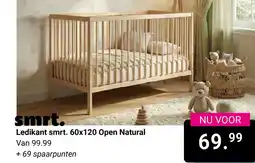 Van Asten BabySuperstore Ledikant smrt. 60x120 Open Natural aanbieding