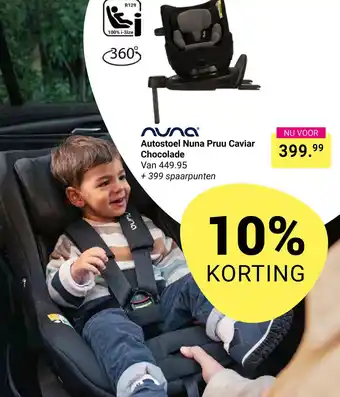 Van Asten BabySuperstore Autostoel Nuna Pruu Caviar Chocolade aanbieding