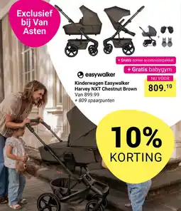Van Asten BabySuperstore Kinderwagen Easywalker Harvey NXT Chestnut Brown aanbieding