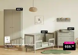 Van Asten BabySuperstore 3-delige Babykamer Helsinki Biscotti aanbieding