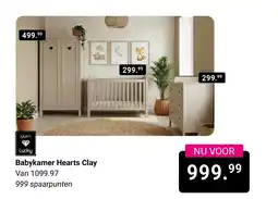 Van Asten BabySuperstore Babykamer Hearts Clay aanbieding