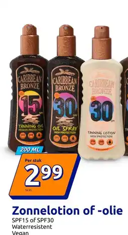 Action Zonnelotion of -olie aanbieding