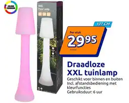 Action Draadloze XXL tuinlamp aanbieding