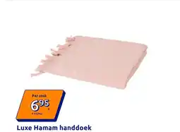 Action Luxe Hamam handdoek 90 x 180 cm | diverse kleuren aanbieding