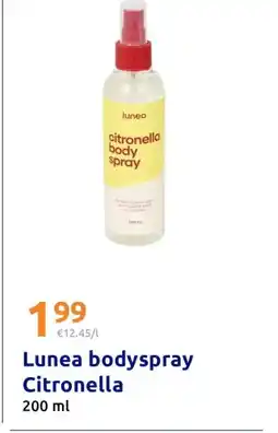 Action Lunea bodyspray Citronella aanbieding