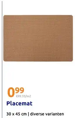 Action Placemat aanbieding